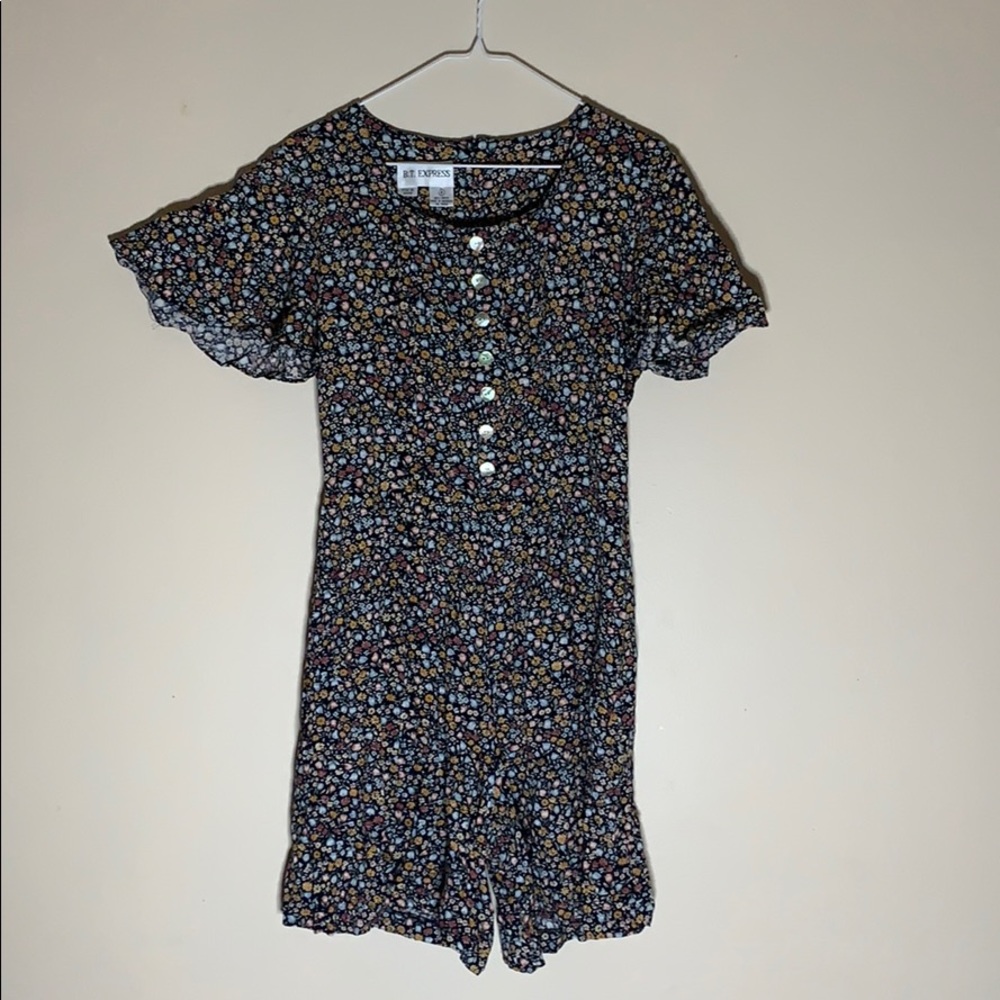 90s B.T. Express Floral Romper
